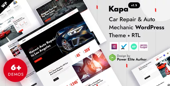 Kapa - Car Repair & Auto Services WordPress Theme