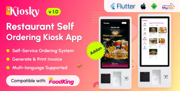 Kiosky - Restaurant Self Ordering Kiosk App for FoodKing