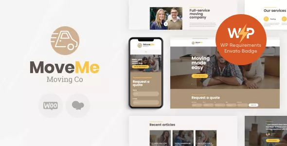 MoveMe - Moving & Storage Relocation Company WordPress Theme