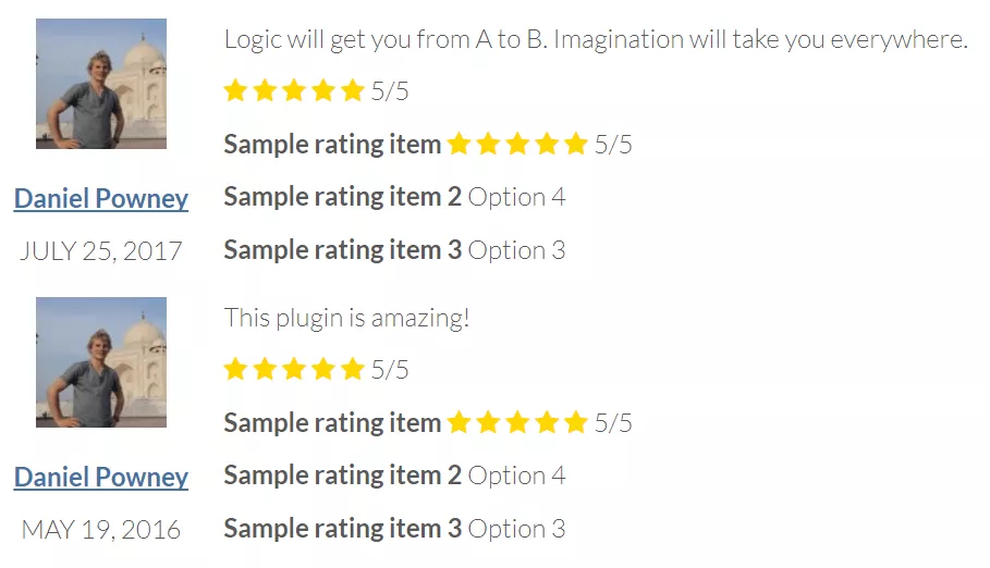 Multi Rating Pro - Powerful Rating System & Review WordPress Plugin