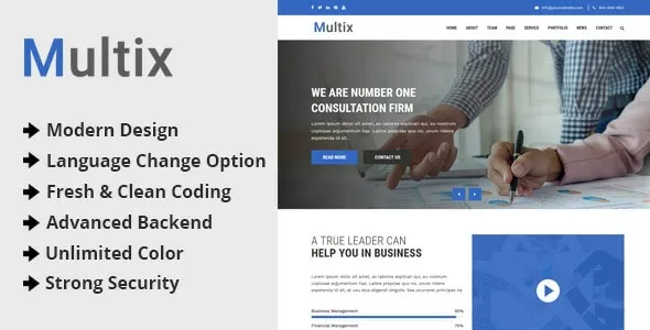 Mulzix - Multipurpose Business and Agency CMS