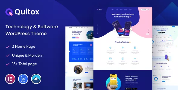 Quitox - Software & IT Solutions WordPress Theme