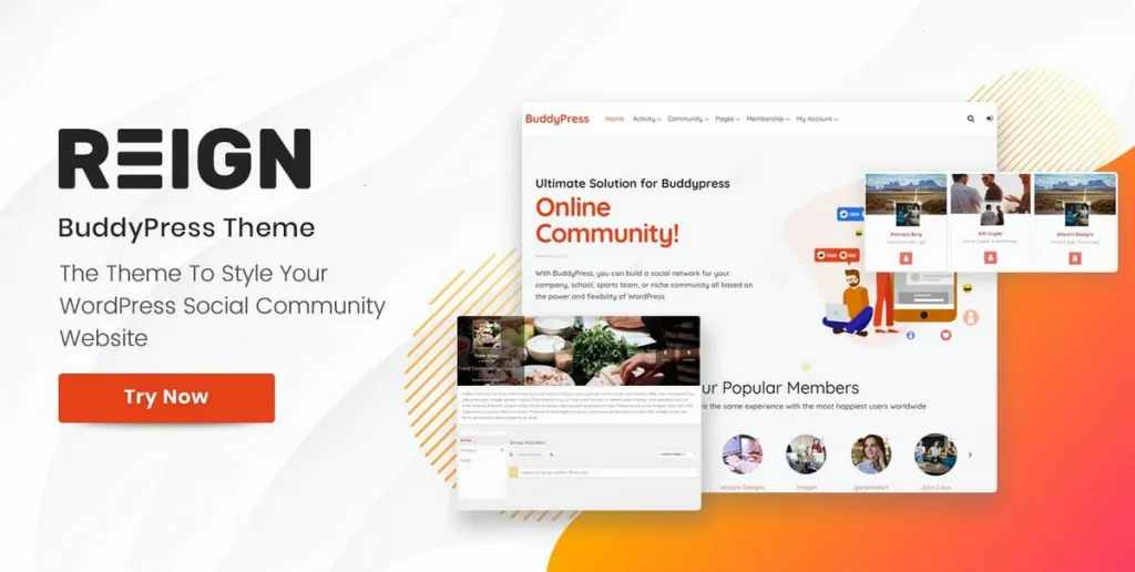 Reign - BuddyPress and bbPress WordPress Theme