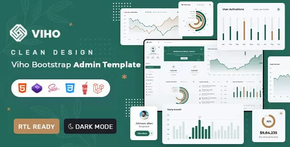 Viho - Bootstrap 5 & Laravel Admin & Dashboard Template