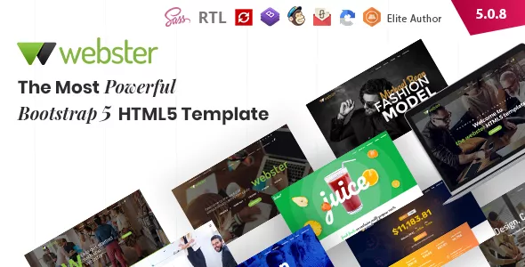 Webster - Responsive Multipurpose HTML5 Template