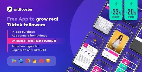 WitBooster - Free App to Grow Real Tiktok Video Followers for Android