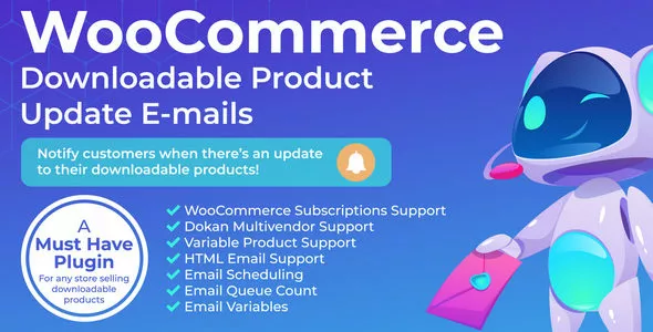 WooCommerce Downloadable Product Update E-mails