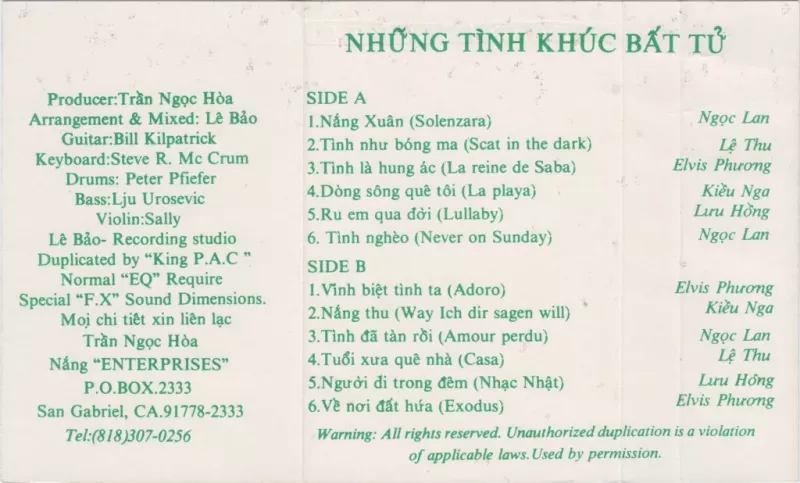 Những Tình Khúc Bất Tử