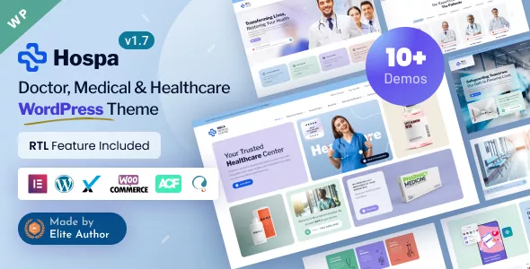 Hospa - Doctors, Medical Clinic & Hospital WordPress Theme