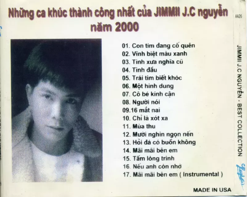 Jimmy Nguyễn - Những Ca Khúc Thành Công Nhất Năm 2000