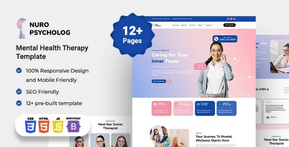 Nuro - Mental Health & Therapy HTML Bootstrap 5 Template