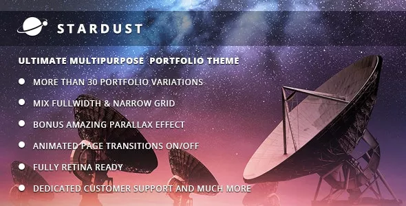 Stardust v3.1 - Multi-Purpose Portfolio WordPress Theme