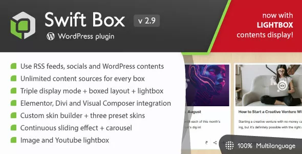 Swift Box - Wordpress Contents Slider and Viewer