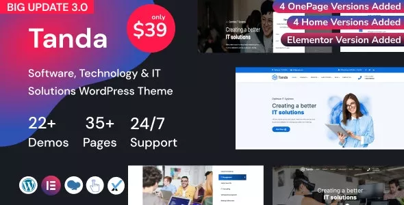 Tanda - Technology and IT Solutions WordPress Theme