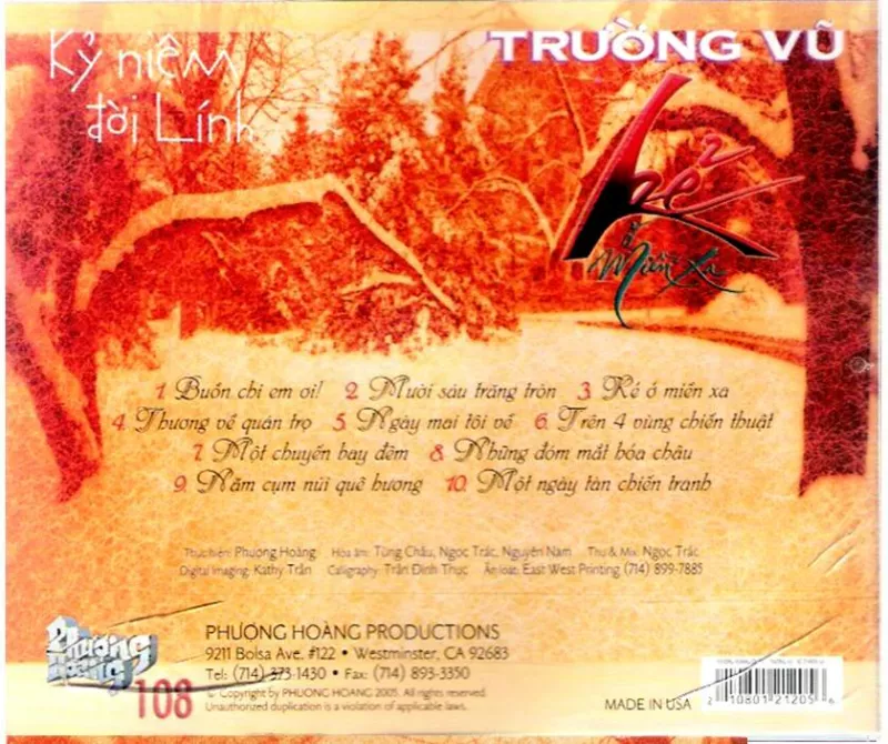 Trường Vũ - Kỷ Niệm Đời Lính & Kẻ Ở Miền Xa 2005