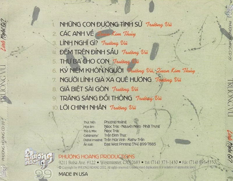 Trường Vũ - Lính Nghĩ Gì 2002