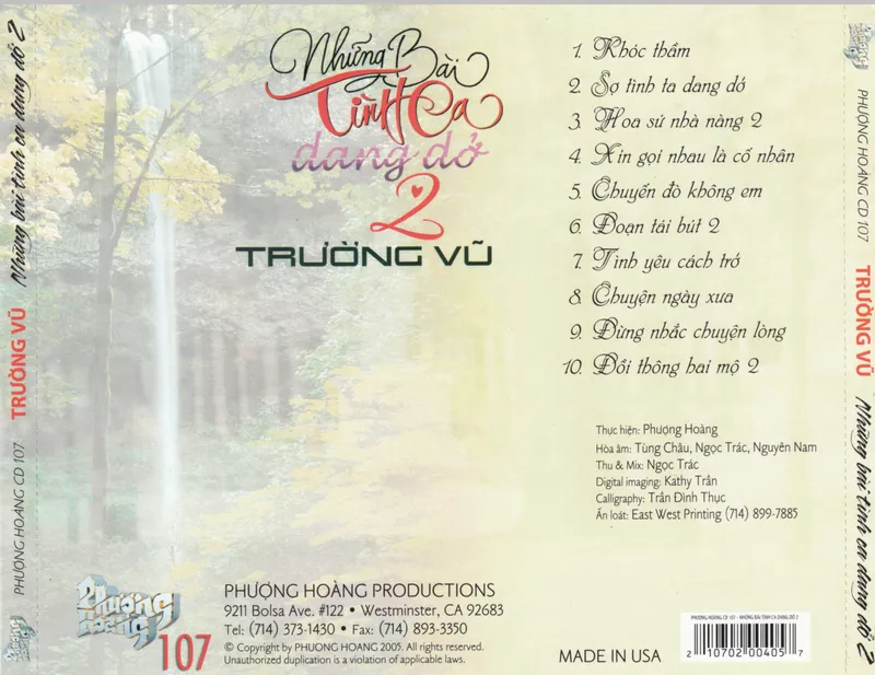 Trường Vũ - Những Bài Tình Ca Dang Dở 2005