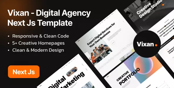 Vixan - Digital Agency Portfolio Elementor WordPress Theme
