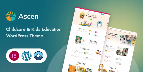 Ascen - Childcare & Kids Education LMS WordPress Theme