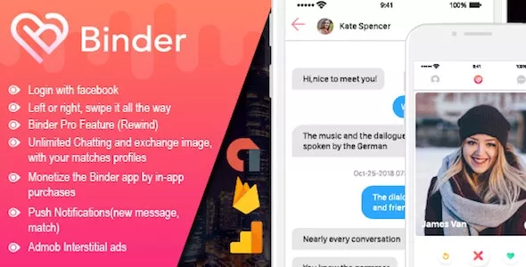Binder - Dating Clone App with Admin Panel - iOS