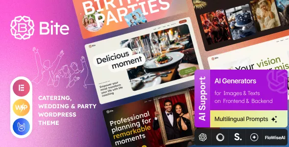 Bite - Catering, Wedding & Party WordPress Theme