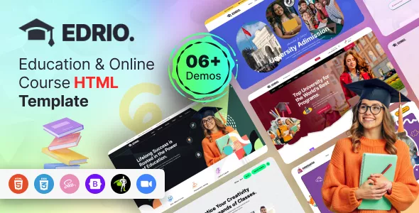 Edrio - Education & Online Courses HTML Template