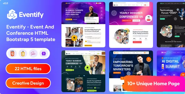 Eventify - Event & Conference HTML Bootstrap 5 Template
