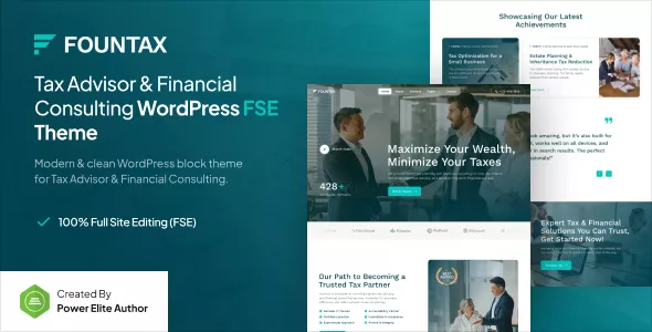 Fountax - Tax Advisor & Financial Consulting FSE WordPress Theme