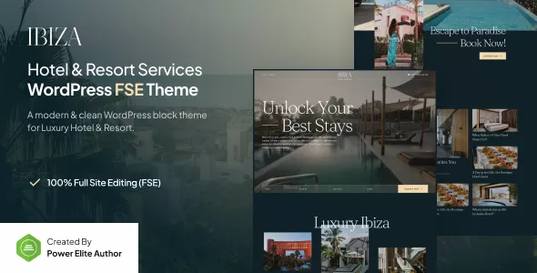 Ibiza - Luxury Hotel & Resort FSE WordPress Theme