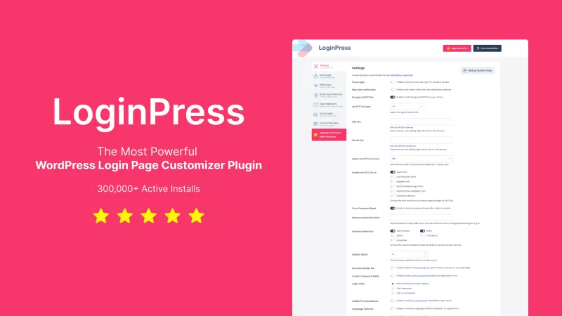 LoginPress Pro - Best WordPress Custom Login Page Plugin