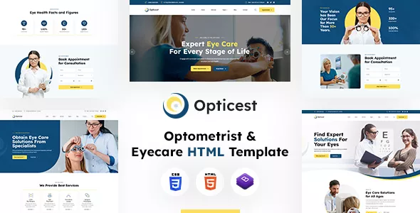 Opticest - Optometrist & Eyecare HTML Template