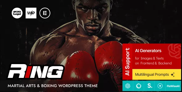 Ring - Martial Arts & Boxing WordPress Theme