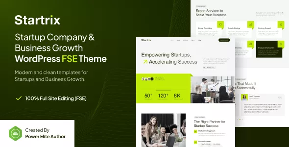 Startrix - Startup Company & Business Growth FSE WordPress Theme