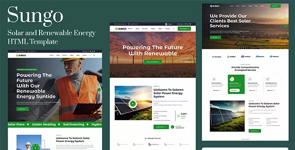 Sunnar - Solar & Renewable Energy HTML Template