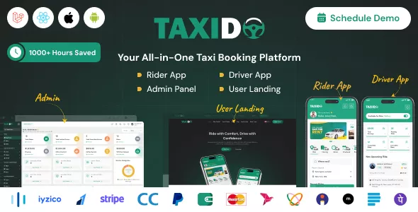 Taxido - InDrive - Grab - Uber Clone