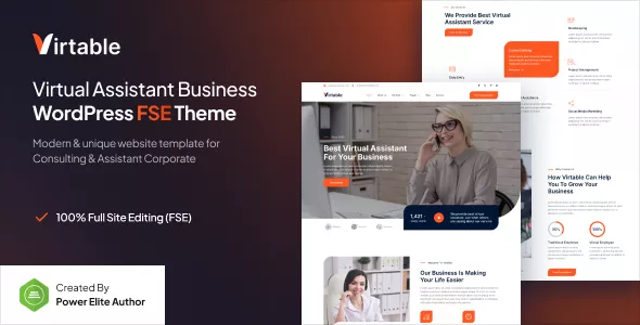 Virtable - Virtual Assistant Business FSE WordPress Theme