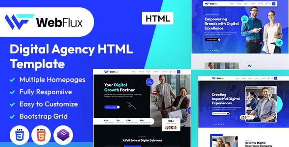 WebFlux - Digital Agency HTML Template