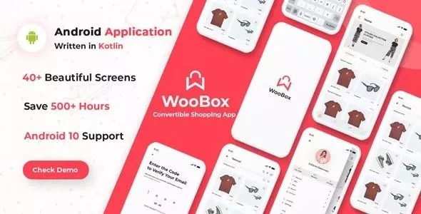 WooBox - WooCommerce Android App E-commerce Full Mobile App + Kotlin