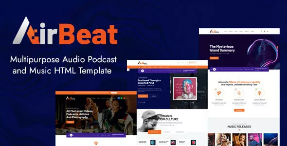 AirBeat - Multipurpose Audio Podcast & Music HTML Template
