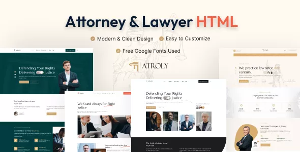 Atroly - Attorney & Lawyer HTML Template