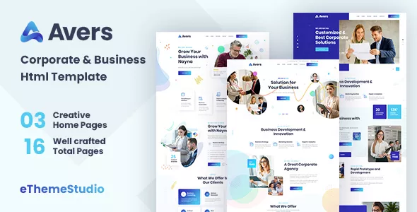 Avers - Corporate & Business HTML Template