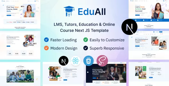 EduAll - Education Tutors LMS & Online Course Template Multipurpose