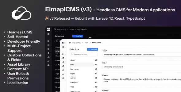 ElmapiCMS - Headless CMS for Building Content API