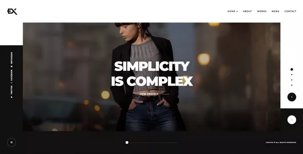 Fightex - Showcase Portfolio Template