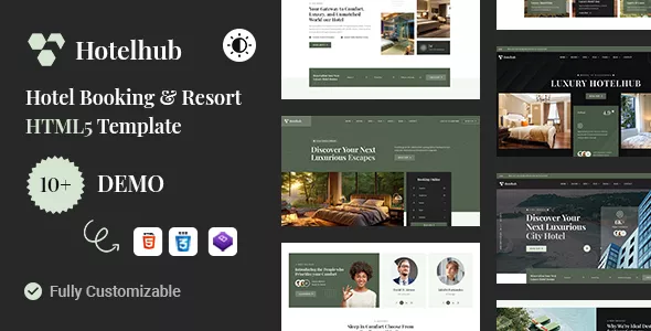 Hotelhub - Hotel Booking & Travel Resort HTML5 Template