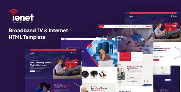 Ienet - Broadband TV & Internet WordPress Theme