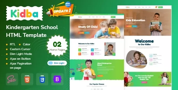 Kidba - Education HTML Template