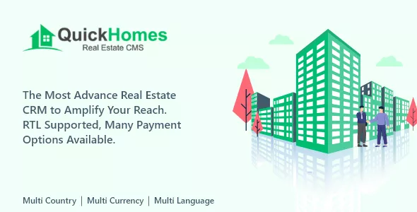 QuickHomes - Laravel Real Estate Agency Portal Multilingual