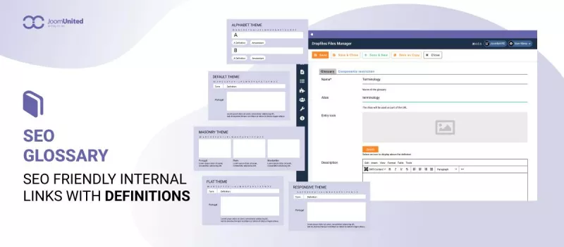 SEO Glossary - Dictionary Extension for Joomla