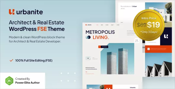 Urbanite - Architect & Real Estate Developer FSE WordPress Theme